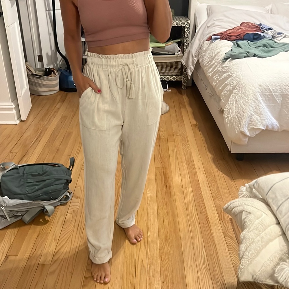 New linen pants